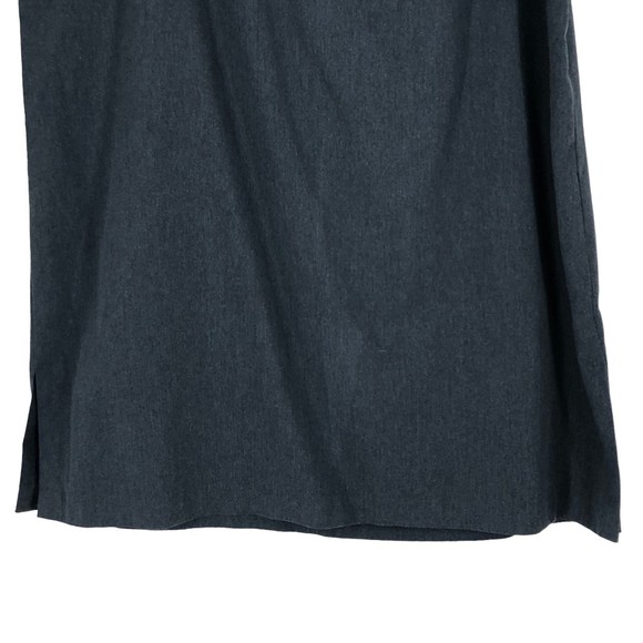 Vintage Women’s Grey Career Midi Skirt Plus Size 18 w/Elastic Waist Back - Picture 5 of 9